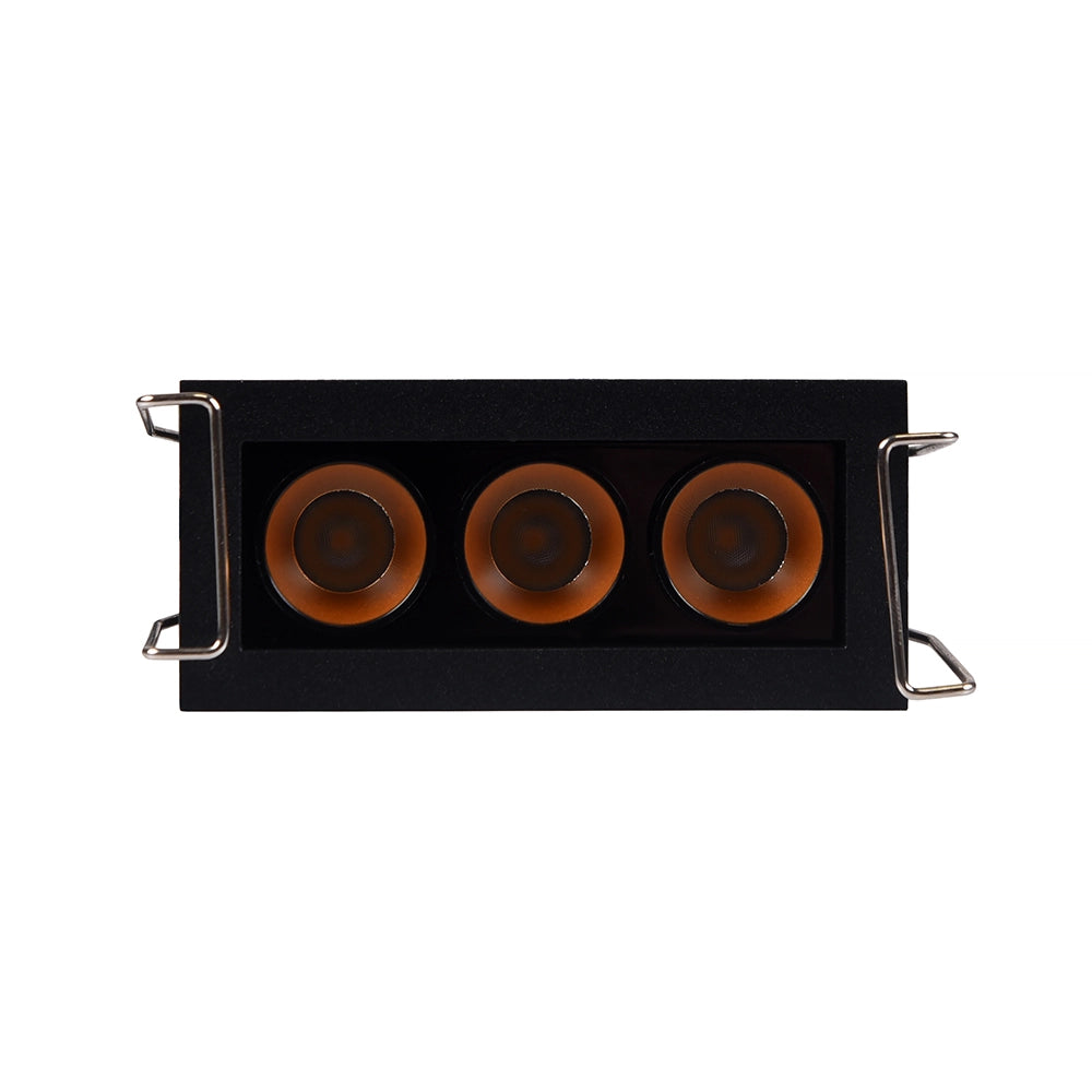 FARETTO LED RETTANGOLARE NERO DA INCASSO 6W LUCE NATURALE 4000K PER CONTROSOFFITTI - ILLUMINAZIONE DI PRECISIONE