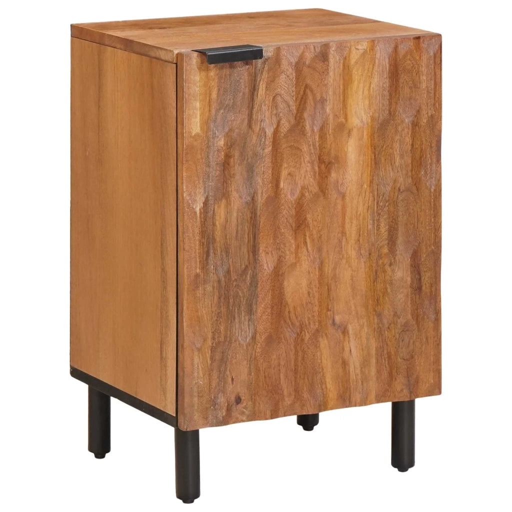 Set da Bagno con cassetto con porta 4 pcs Acacia Marrone Winish