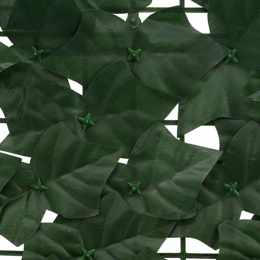 Schermo per balcone con foglie-Pannello per balcone Verde Scuro 200 x 75 cm
