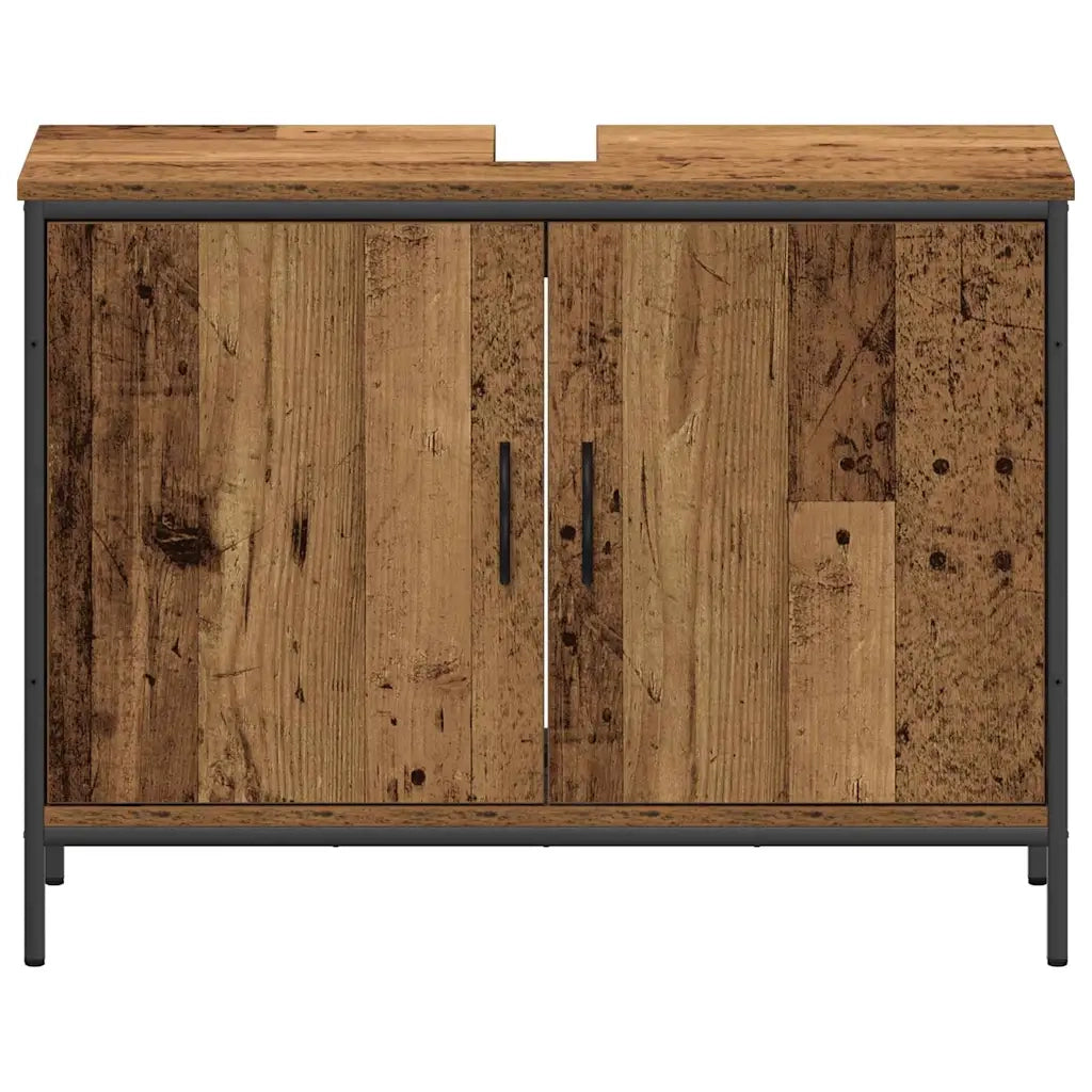 Unità da Bagno con lo scaffale 3 pcs Marrone Legno multistrato 3332548