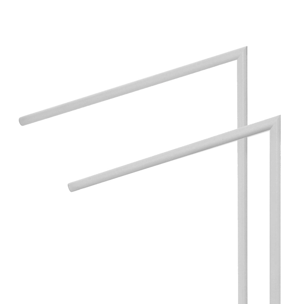 Piantana portasciugamani da appoggio in acciaio bianco opaco Style