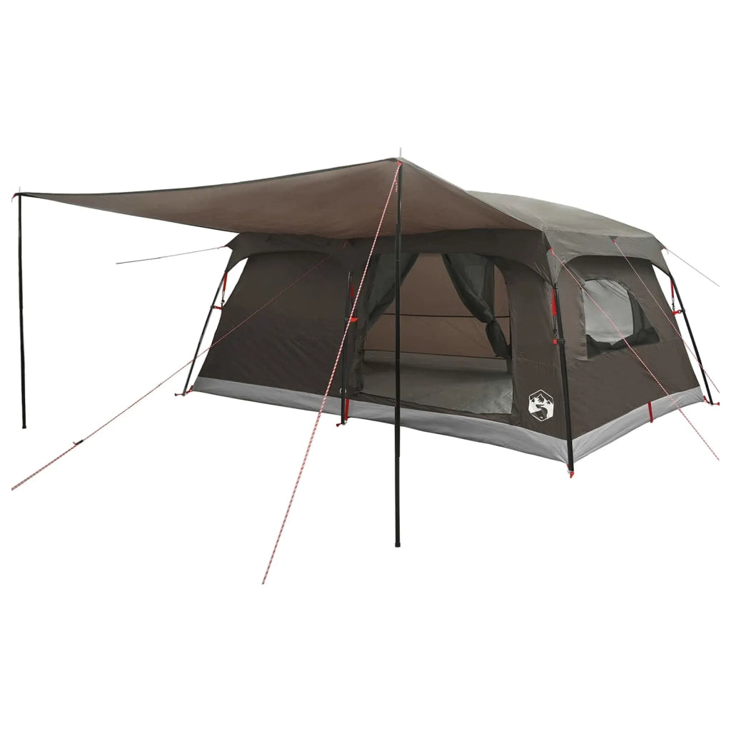 Tenda Familiare con tetto Marrone Grigio 500 x 400 x 230 cm 42029003