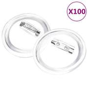Bottoni per Badge con Spilla 100 Set in Acrilico 44 mm CFW6747706