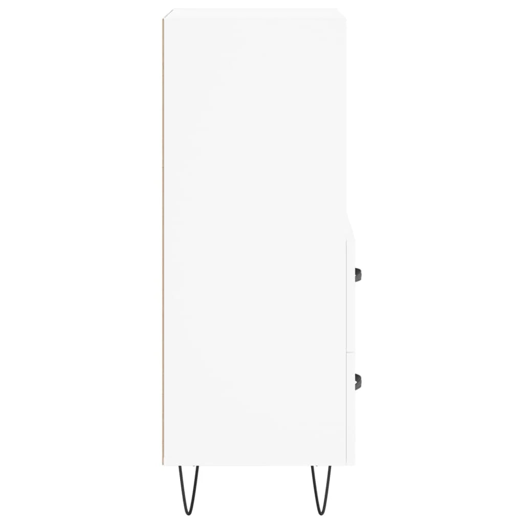 Buffet credenza cassettiera armadio mobile contenitore organizer per cucina soggiorno salotto 34,5 x 34 x 90 cm legno ingegnerizzato bianco 02_0030270