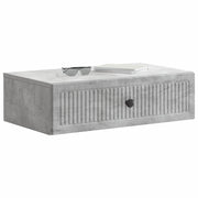 Tavolino da Parete Laterale | Tavolo laterale | Tavolino Grigio Cemento 59 x 34,5 x 17 cm