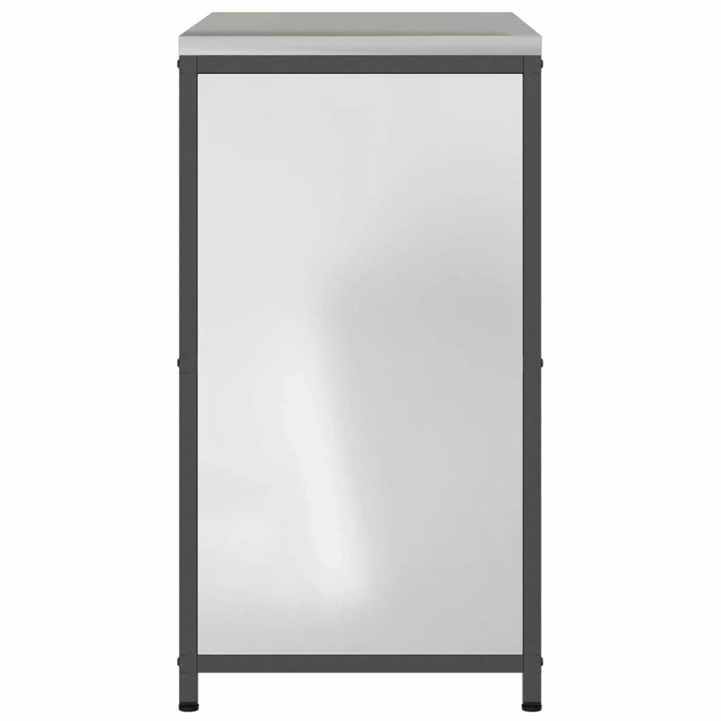 Stoccaggio in cucina con porta Argento 90 x 50 x 92 cm Acciaio 874987