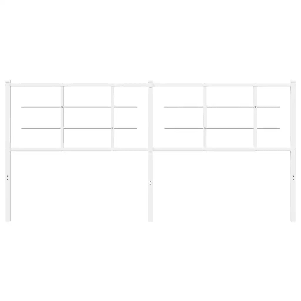 Testiera in Metallo-Testiera in Ferro-Testata Bianco 180 cm 537090