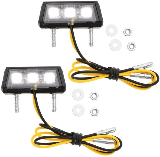 Illuminazione di Segnalazione per Motocicletta - LED - Visibilità Elevata e Duratura - Bianco - Utilizzo Universale - Illuminazione di Sicurezza