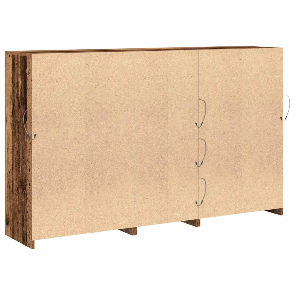 Credenza | Madia LED Legno vecchio 162 x 37 x 100 cm Legno multistrato
