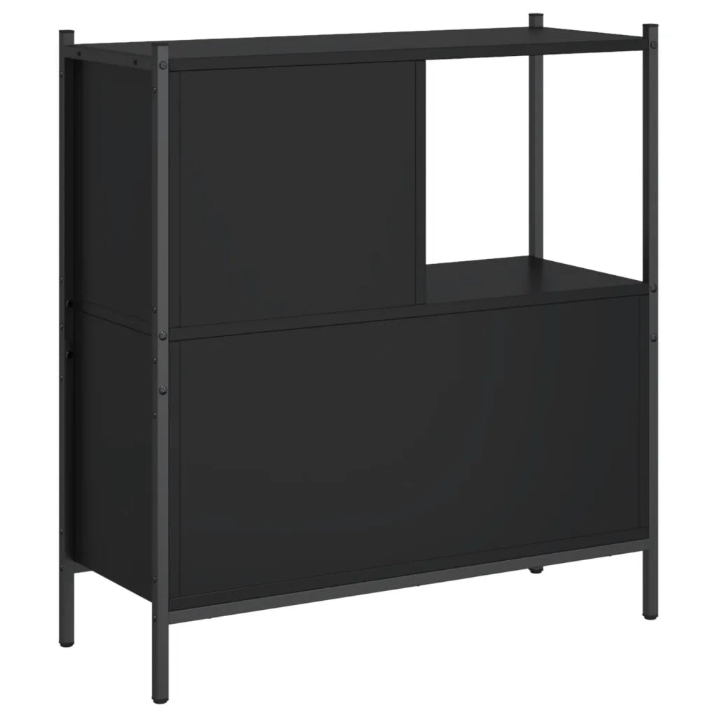 Libreria Nera 72x28x77,5 cm in Legno Multistrato 838878