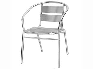 SEDIA WIDE IN ALLUMINIO  cm.54x56x74h.    VETTE