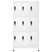Armadietto con Serratura Bianco 90x45x180 cm in Acciaio 339804