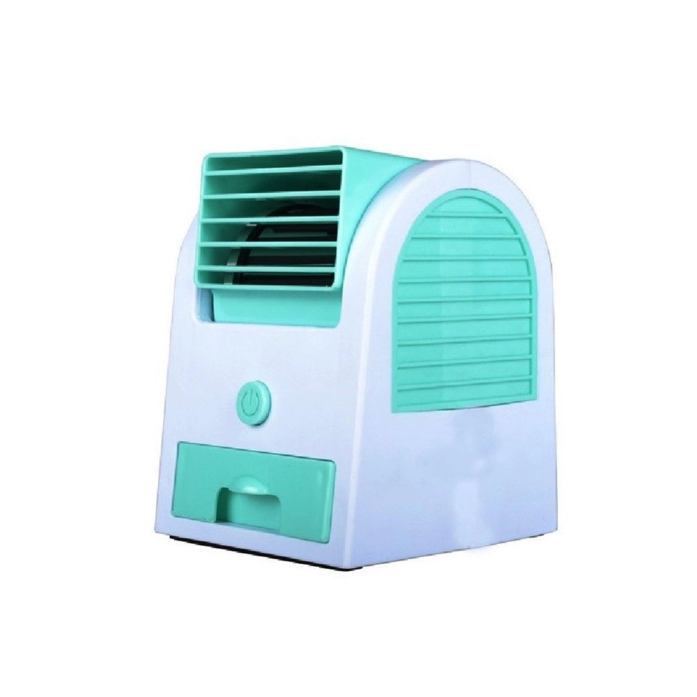 Trade Shop - Mini Condizionatore Climatizzatore Ventilatore Usb Batterie Ghiaccio Aria Fredda -