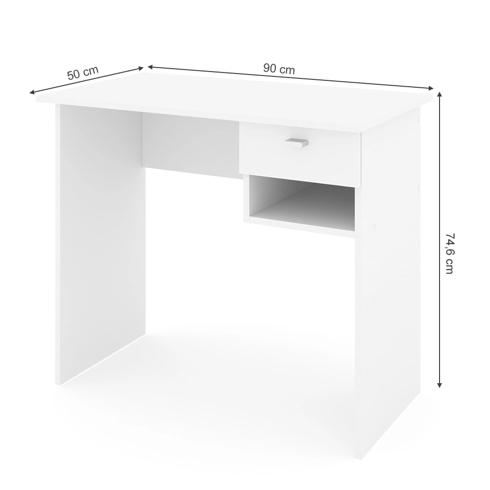 Vicco Scrivania Bianco 90 x 50 cm