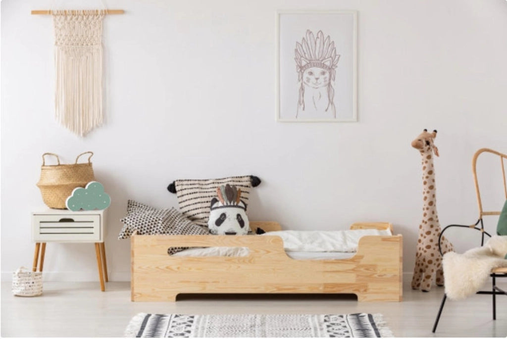 Lettino Montessori BOBBY beige 143 x 75 cm