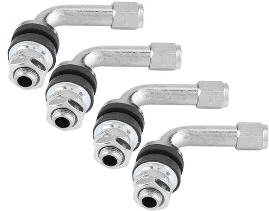 Ventiatori a 90 gradi di angolo - 4 pezzi - Lega di alluminio/Rubbero - Resistenti al freddo/calore/ozono - Facili da installare - 100% testati per la fessurazione - Ventiatori a cappio