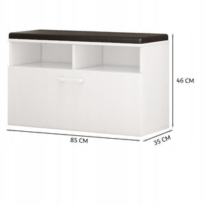 Scarpiera Bianca 85x35x46 cm Ideale per Ingresso