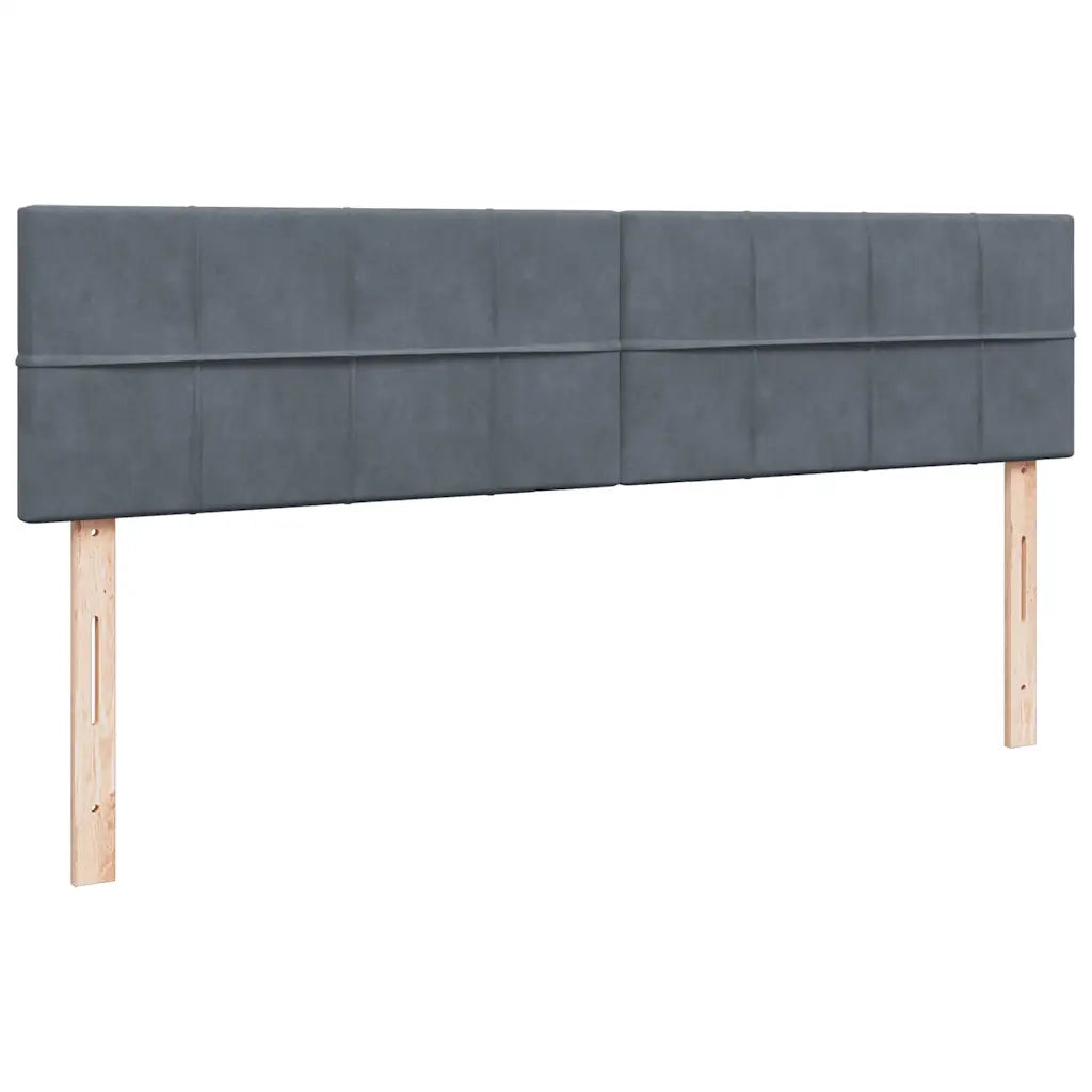 vidaXL Struttura Letto Pouf con Materassi 180x200 cm Velluto