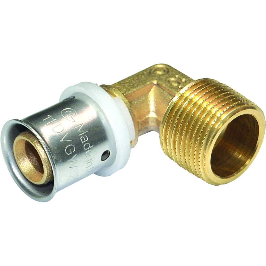 RACCORDO A GOMITO MASCHIO D.1/2X16 PER MULTISTRATO
