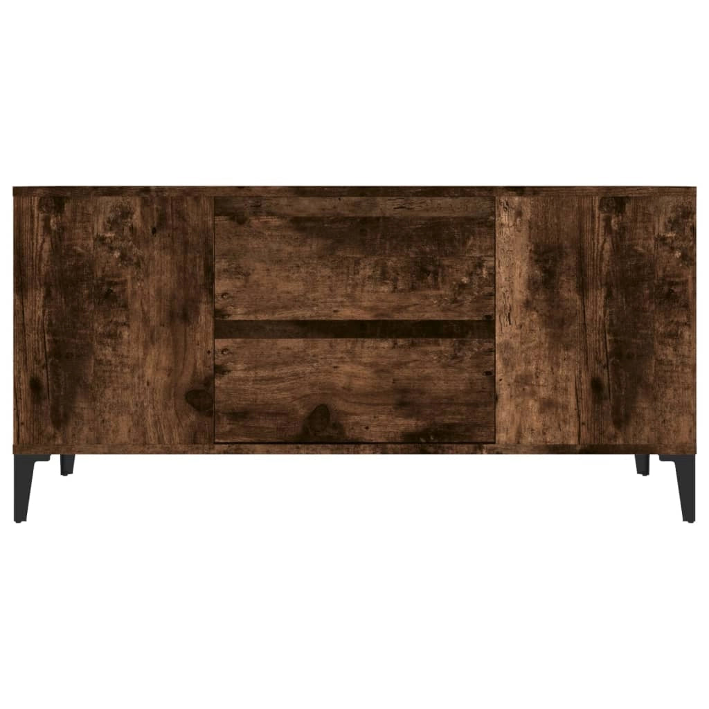 Mobile TV multimediale mensola TV credenza TV sala da pranzo soggiorno camera da letto rovere affumicato 102 x 44,5 x 50 cm legno ingegnerizzato marrone 02_0027308
