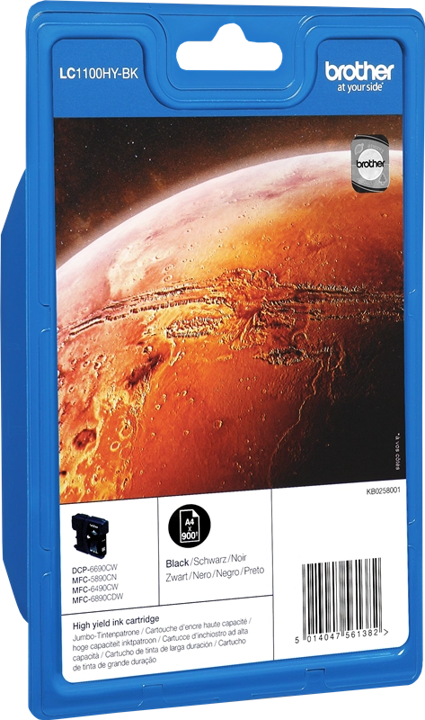 Brother LC1100HYBK cartuccia d'inchiostro 1 pz Originale Nero