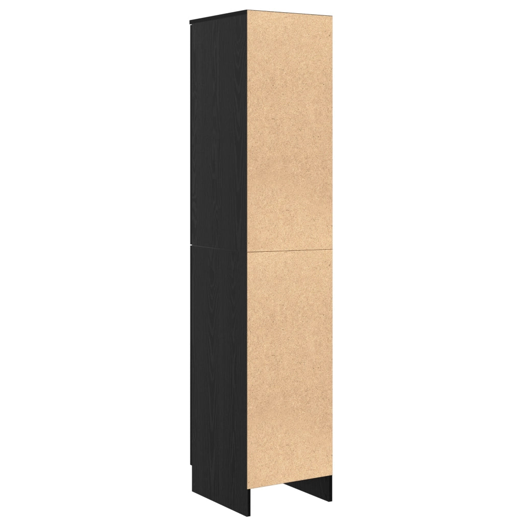 Mobile Buffet Rovere Nero Legno Ingegnerizzato Medio