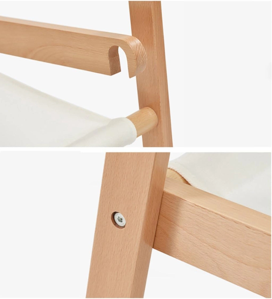 Appendiabiti Moderno in Stile Pavimento Appendiabiti in Legno massello Semplice ripiano per Vestiti in Legno (Dimensioni: 75 cm)