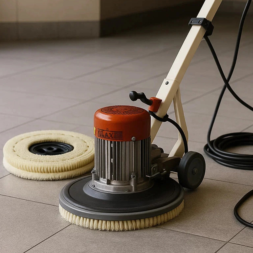 Spazzola setole fibra vegetale monospazzola maxititina cera
