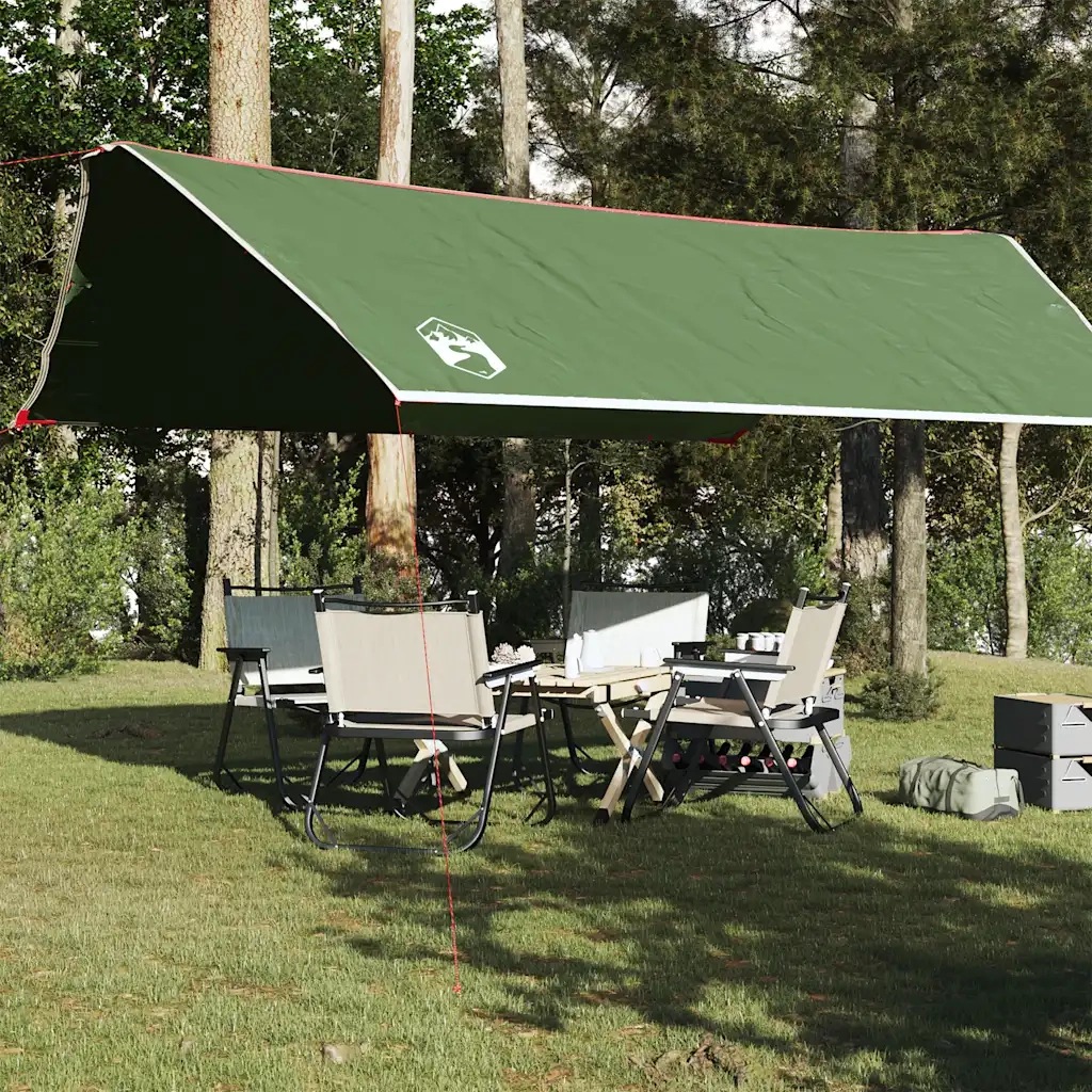 Telone da campeggio | Tenda da campo Verde 500x294 cm Impermeabile