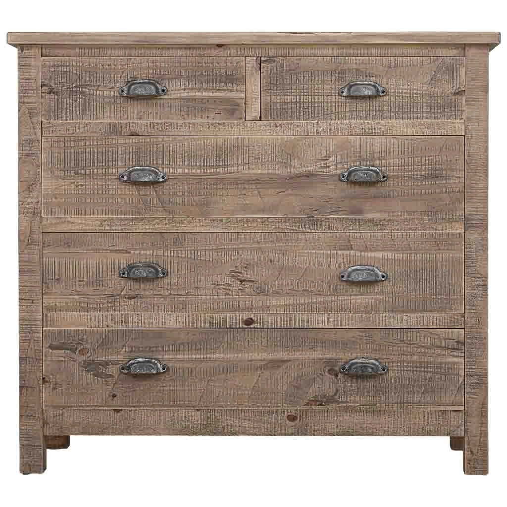 Cassettone in legno marrone 90x40x100h cm