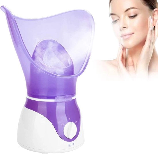 Stomiatore per viso - Sauna facciale - Vaporizzatore - Vaporizzatore facciale - Pulitore viso - Portatile - Rimuovitore di acne - Cura della pelle viso
