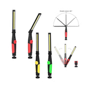 Trade Shop - Lampada Torcia Lavoro Calamita Portatile Ricaricabile Slim Regolabile Led Cob -
