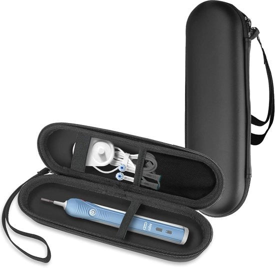 Tas per viaggio per spazzola da denti elettrica per borse in pelle dura - Nero
