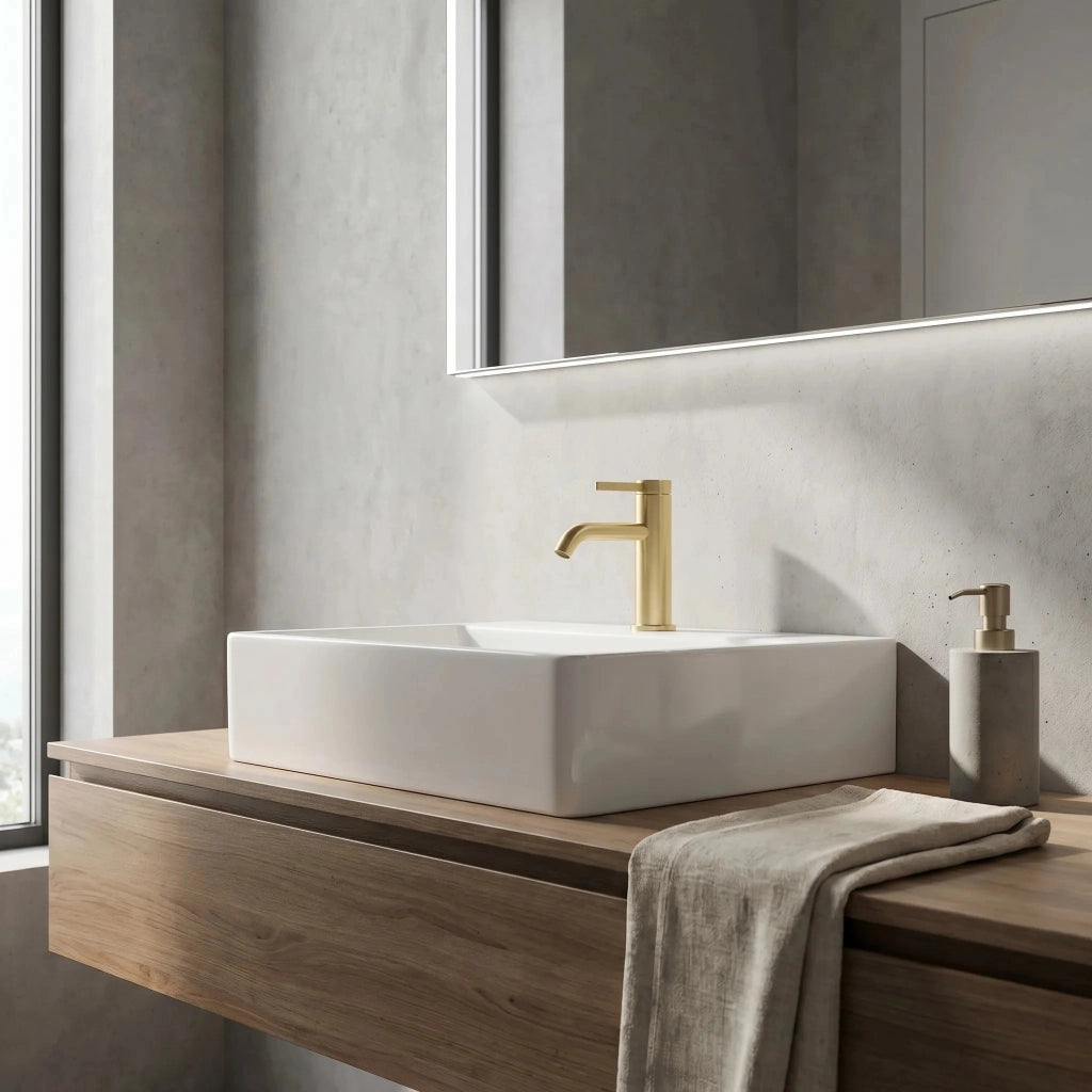 Rubinetto Da Bagno Rea Rivo Brush Gold