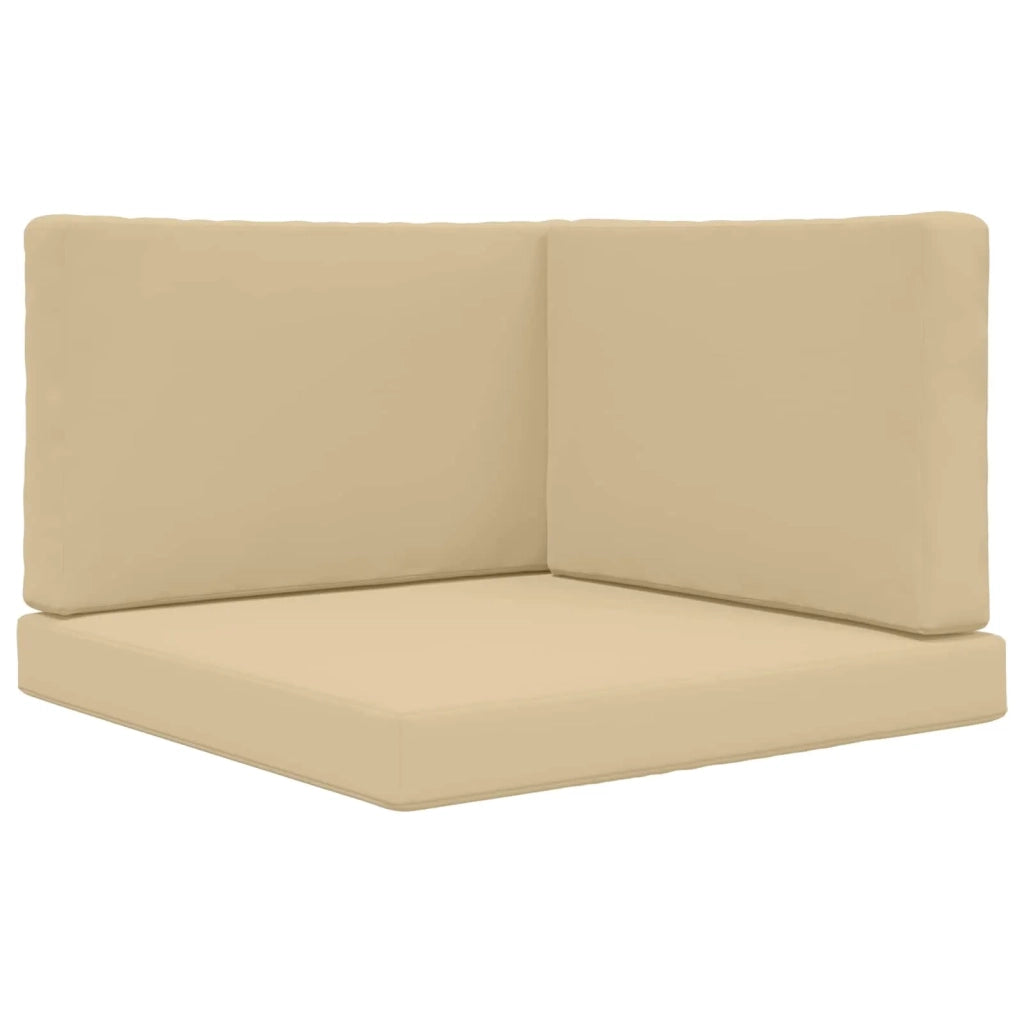 Cuscino per divano da esterno 3 pcs Beige Poliestere