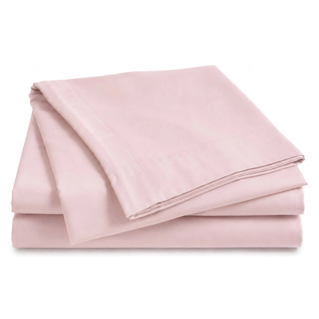 Rova, set Completo Letto Matrimoniale in Cotone, Rosa