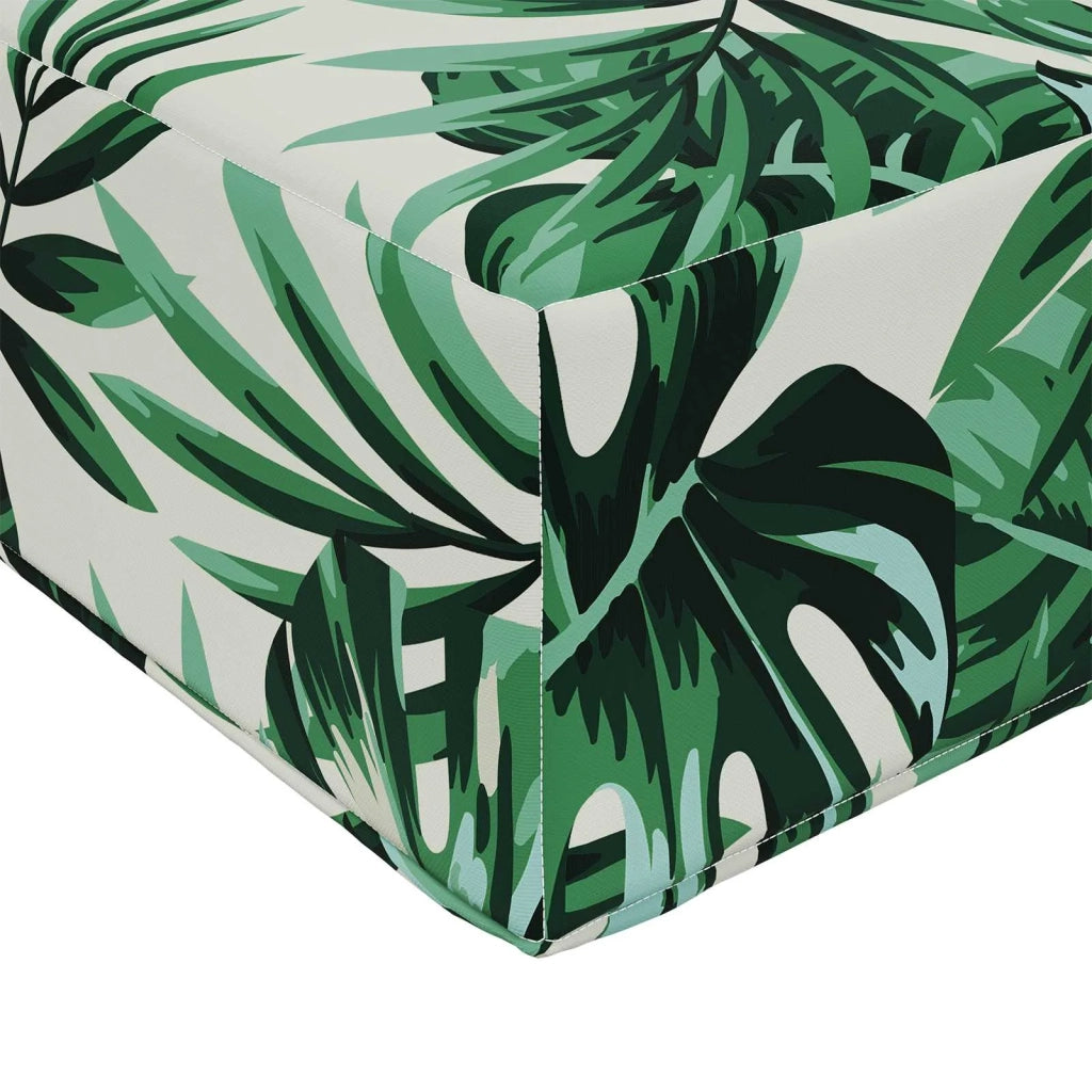 Cuscino da Sedia Esterno Fogli tropicali 111,5 x 40 x 8 cm