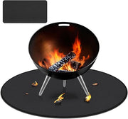 Mat di resistenza al calore per fuochi di campeggio, 91 cm, per area di fuoco in erba, impermeabile, per esterni e terrazze, mat grill.