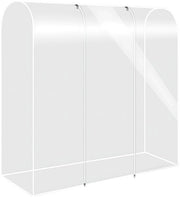 Copertura standard trasparente per abbigliamento: sacchetto di protezione per abbigliamento, borsa per abbigliamento, protezione per tessuti, attaccapanni impermeabile per abbigliamento, copertura per giacca, mantella, abito (120 x 50 x 150 cm)