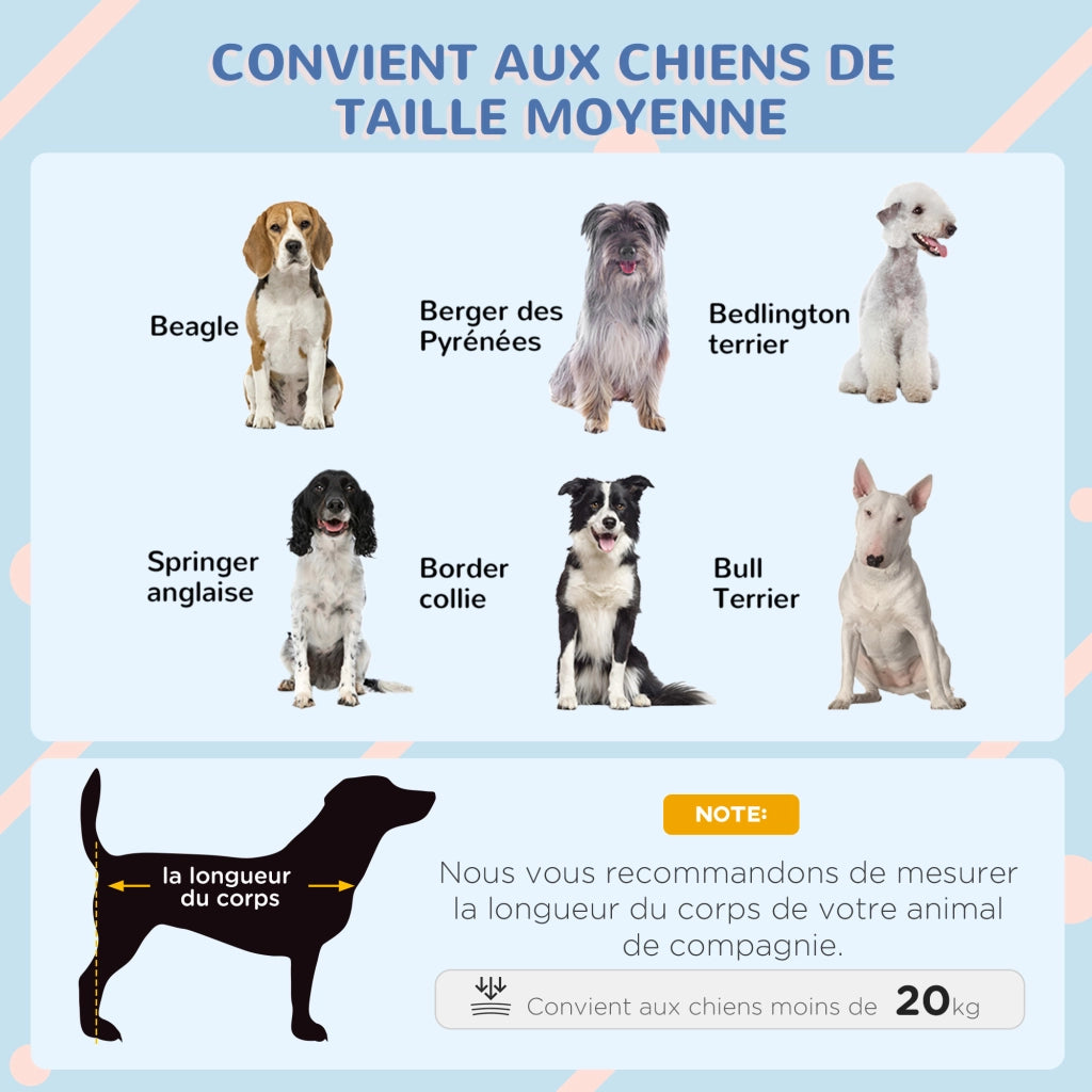 Casetta per cani esterna in legno con pavimento rimovibile ¨C zephmum ¨C 75x88x82 cm grigio