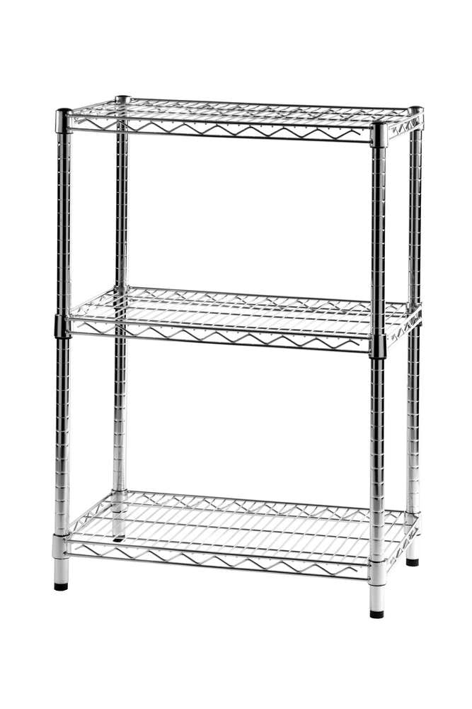 Archimede scaffale metallico scaffale robusto 3 ripiani cm 35 x 60 x h. 75 per uso esterno   cucina bagno garage cabina armadio