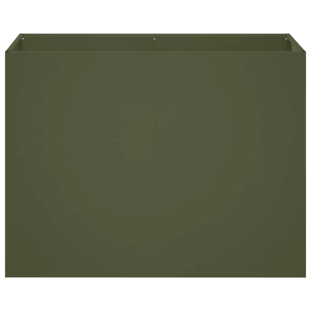 Vaso da giardino Verde Oliva 80 x 40 x 60 cm 8005886