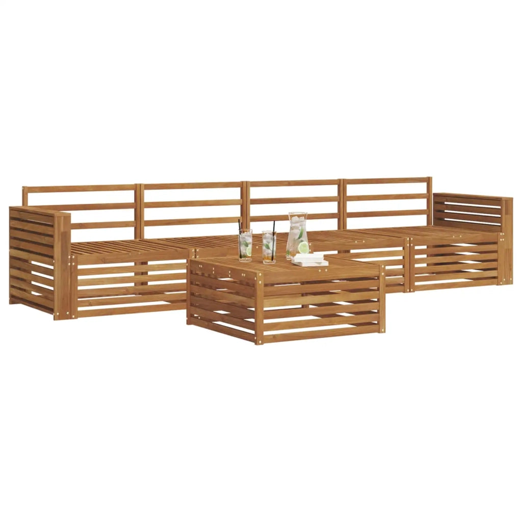 Set di divani da esterno 5 pcs Naturale 3372984