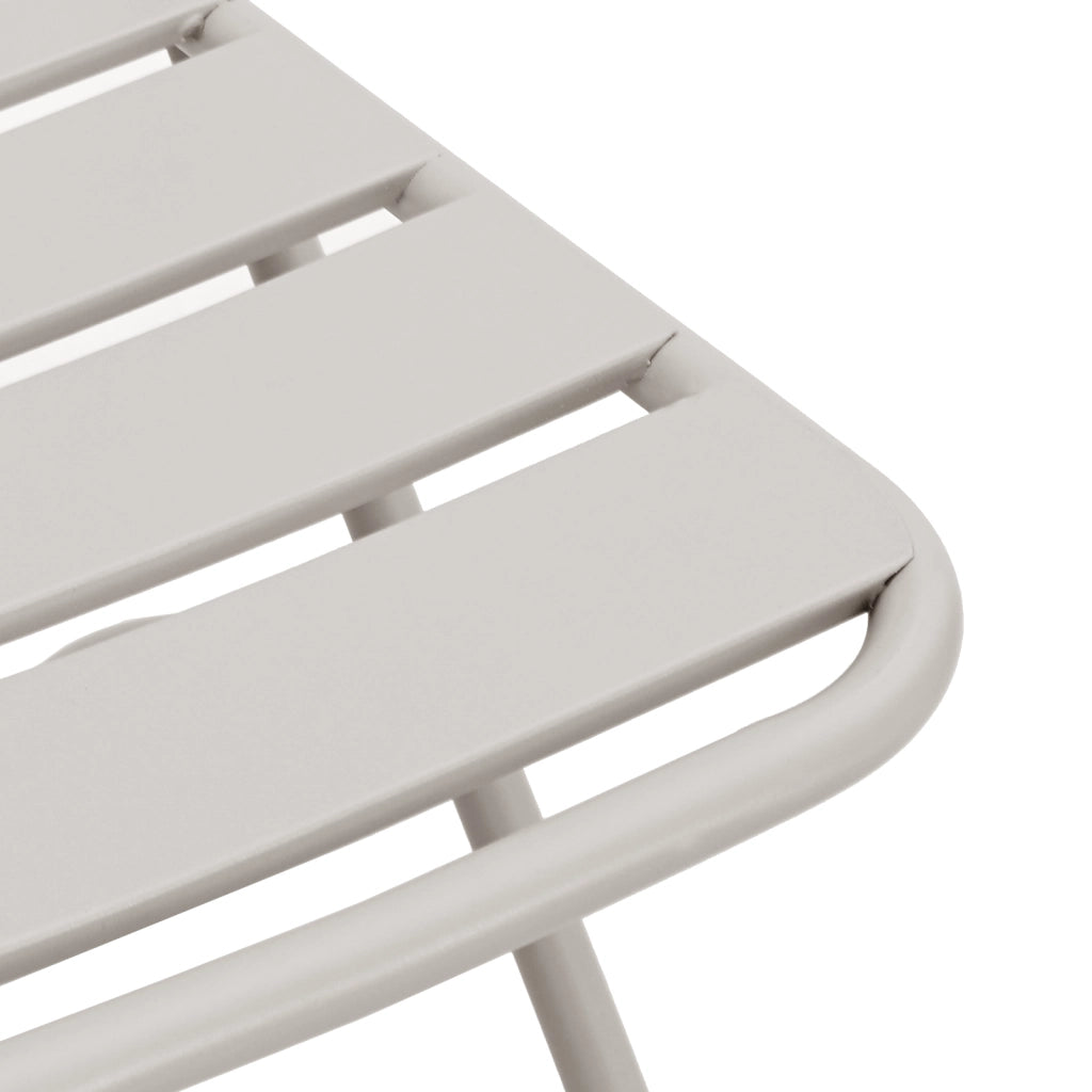 Sgabelli da giardino pieghevoli 2 pcs Beige 42x52x82 cm Acciaio verniciato a polvere