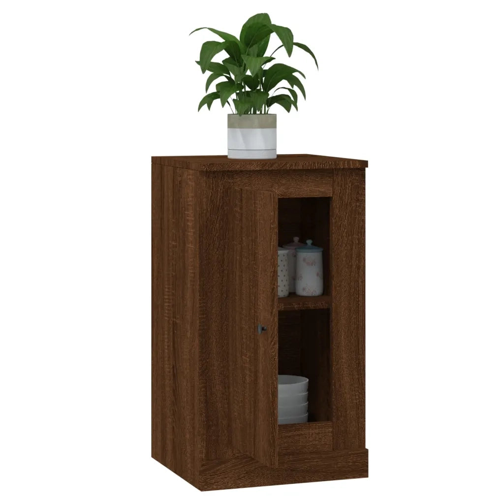 Credenza Rovere Marrone 37,5x35,5x67,5 cm in Legno Multistrato 816214
