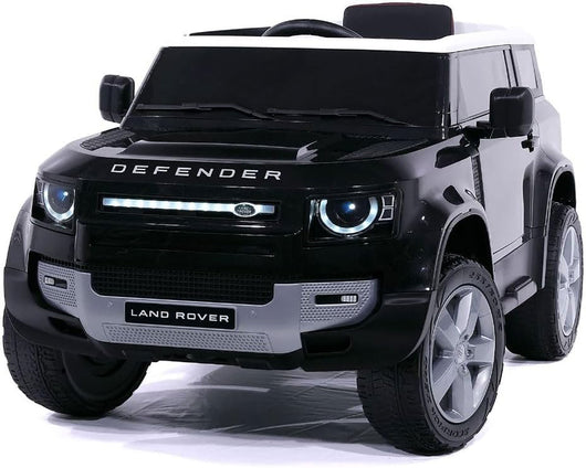 Macchina Elettrica per Bambini Licenza Ufficiale Land Rover Defender 12V 7Ah Nero
