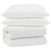Set di Piumoni 3 pz | Duvet Bianco Microfibra e Piuma d'Oca