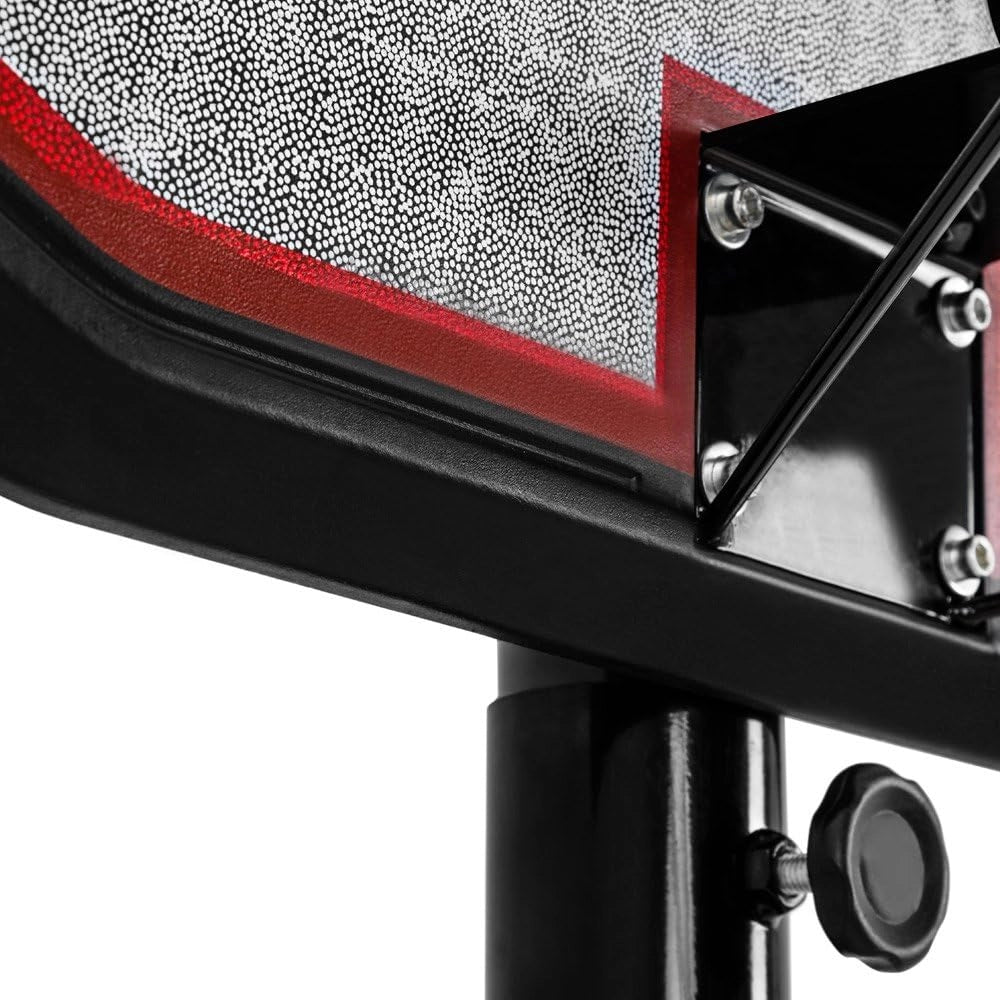 Canestro da Basket Mobile con Rotelle Altezza Regolabile 257-305cm con Base Set Cestino Partita Pallacanestro