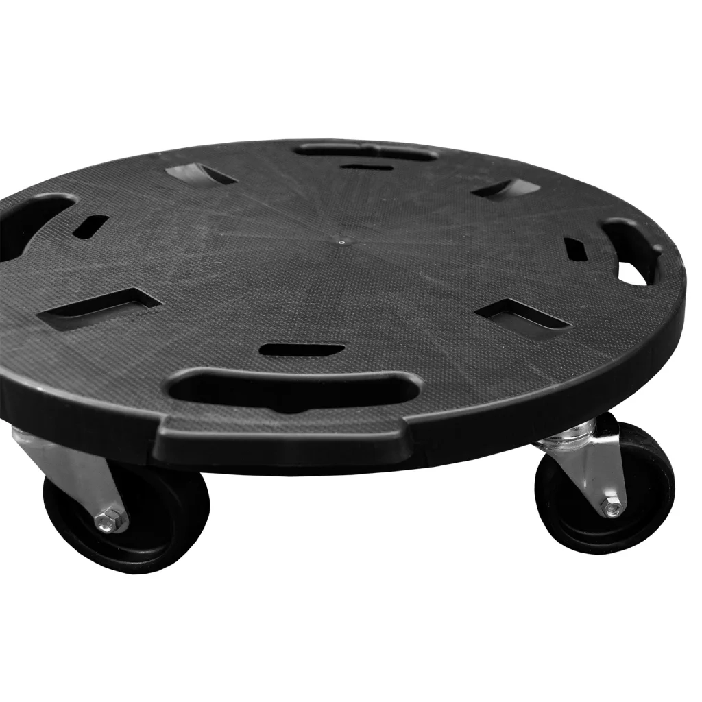 Carrello per Piante con Ruote Diametro 40 cm Nero 275 kg 151830