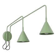 Applique NOX 2 salvia con interruttore
